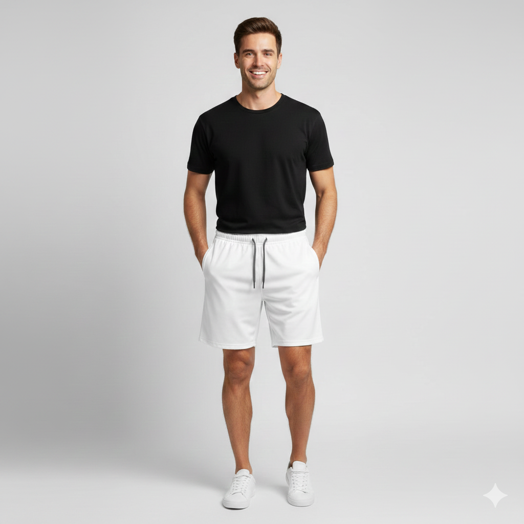 Men’s Premium Navy Blue Polo Shirt - 100% Pique Cotton, Short Sleeve Business Casual Golf Shirt, Breathable & Classic Fit