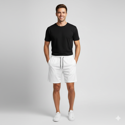 Men’s Premium Light Grey Knit Sweater - Ultra-Soft Cotton Blend, Ribbed Crew Neck, Modern Casual Pullover for Autumn & Winter