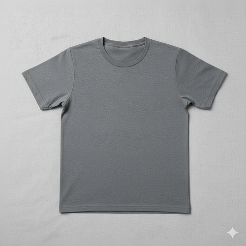 Premium Heavyweight Cotton Crewneck Tee - Minimalist Basic Series