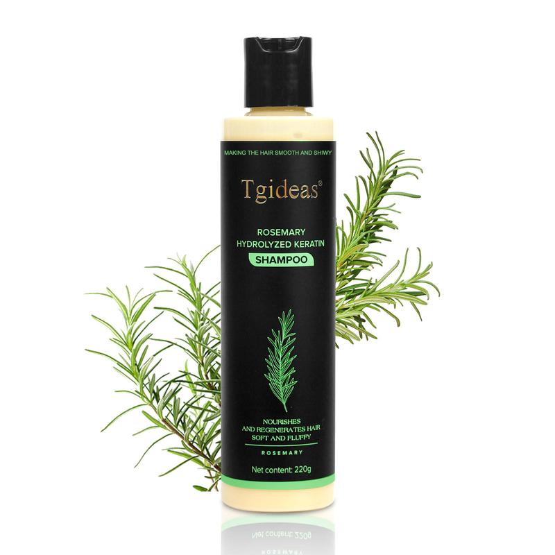 Tgideas Rosemary Shampoo + hair serum - BoostHair Growth, Control Oil & Dandruff,Soothe Scalp lritation & RestoreShine! Outdoorfun Hydrolyzed Keratin